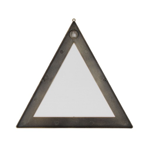 Plastic triangular chain three piece mirror set