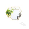 Plastic DIY hexagonal three piece set mirror