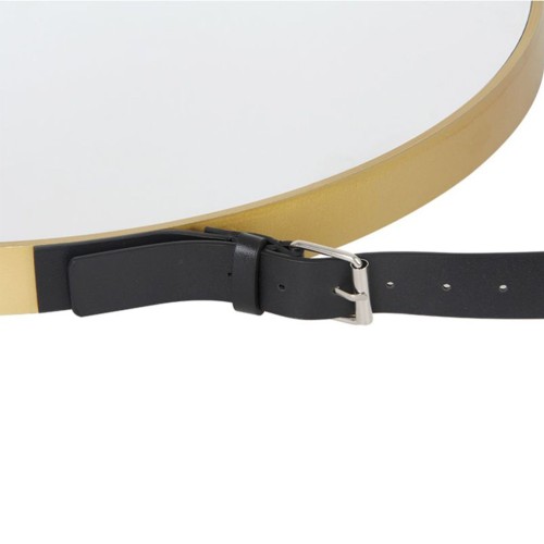 Plastic gold narrow edge belt mirror