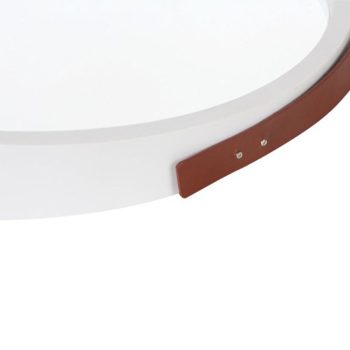 Plastic slanted edge belt mirror