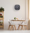 Square 3D digital Plastic wall clock