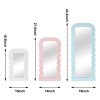 Plastic wave shaped mirror