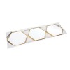 Plastic DIY hexagonal three piece set mirror