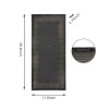 Plastic rattan mirror