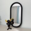 Plastic Mirror High Quality Roll Crushed Diamond Frame