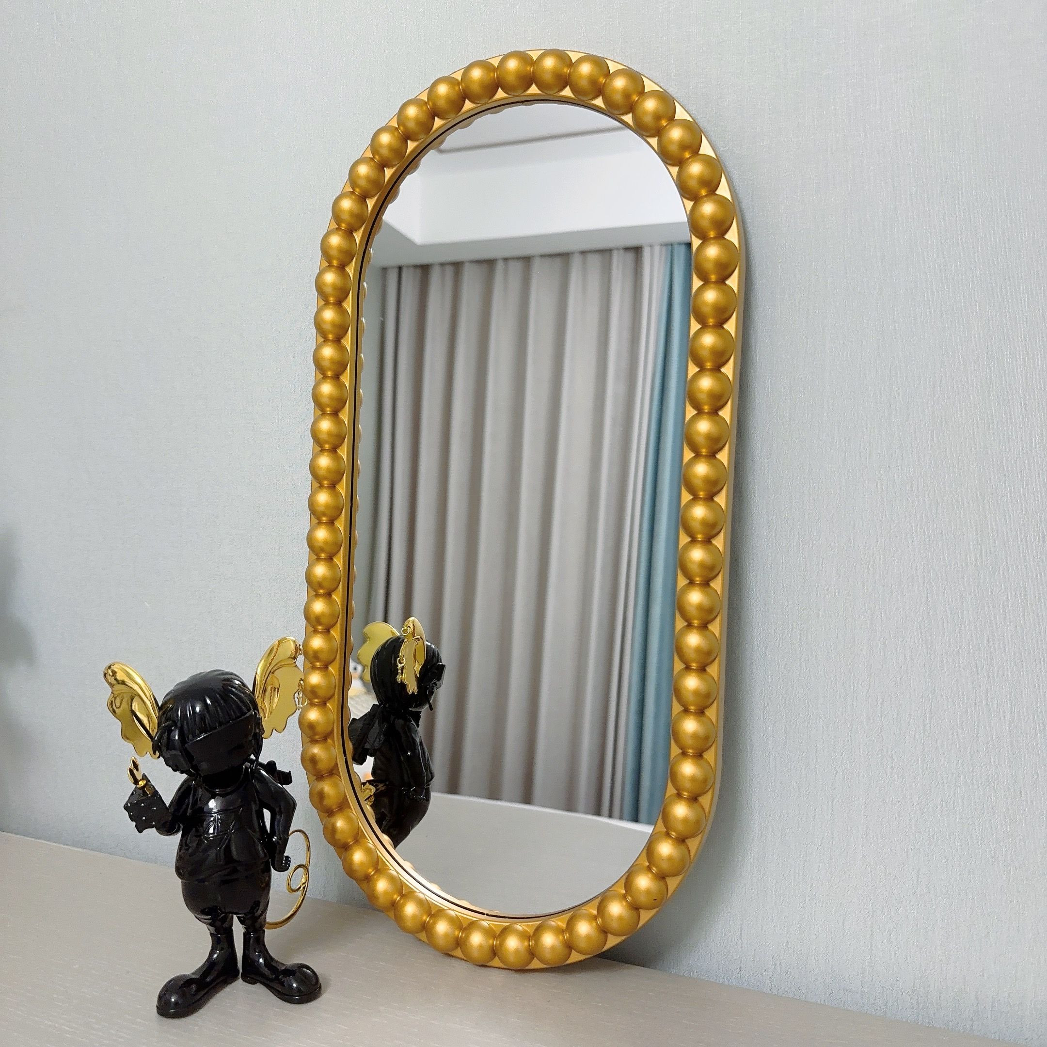 Plastic Mirror High Quality Roll Crushed Diamond Frame