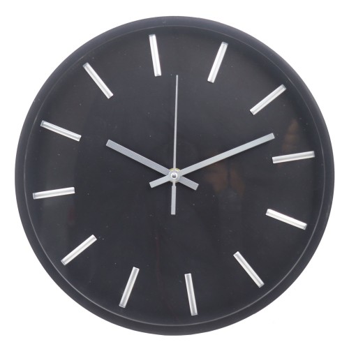 Simplified circular 3D clock facePlastic wall clock