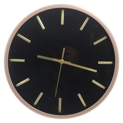 Simplified circular 3D clock facePlastic wall clock