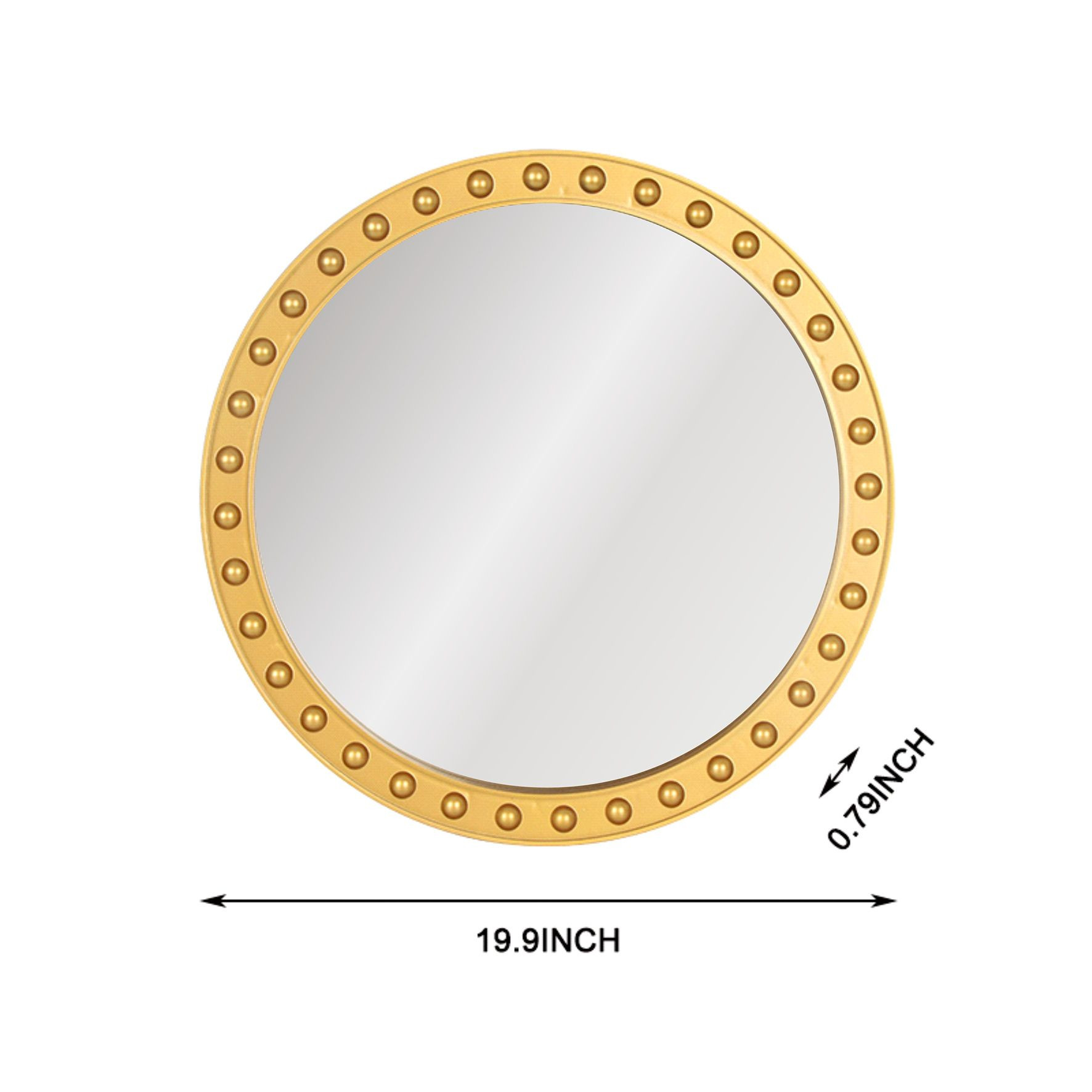 Plastic circular mirror