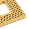 Plastic rattan mirror