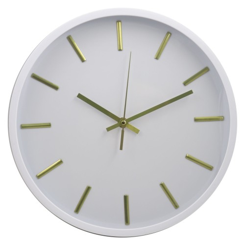 Simplified circular 3D clock facePlastic wall clock