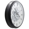 White clock face gear wall clock