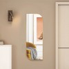 Plastic rectangular rounded mirror