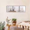 Plastic square chain three piece mirror set